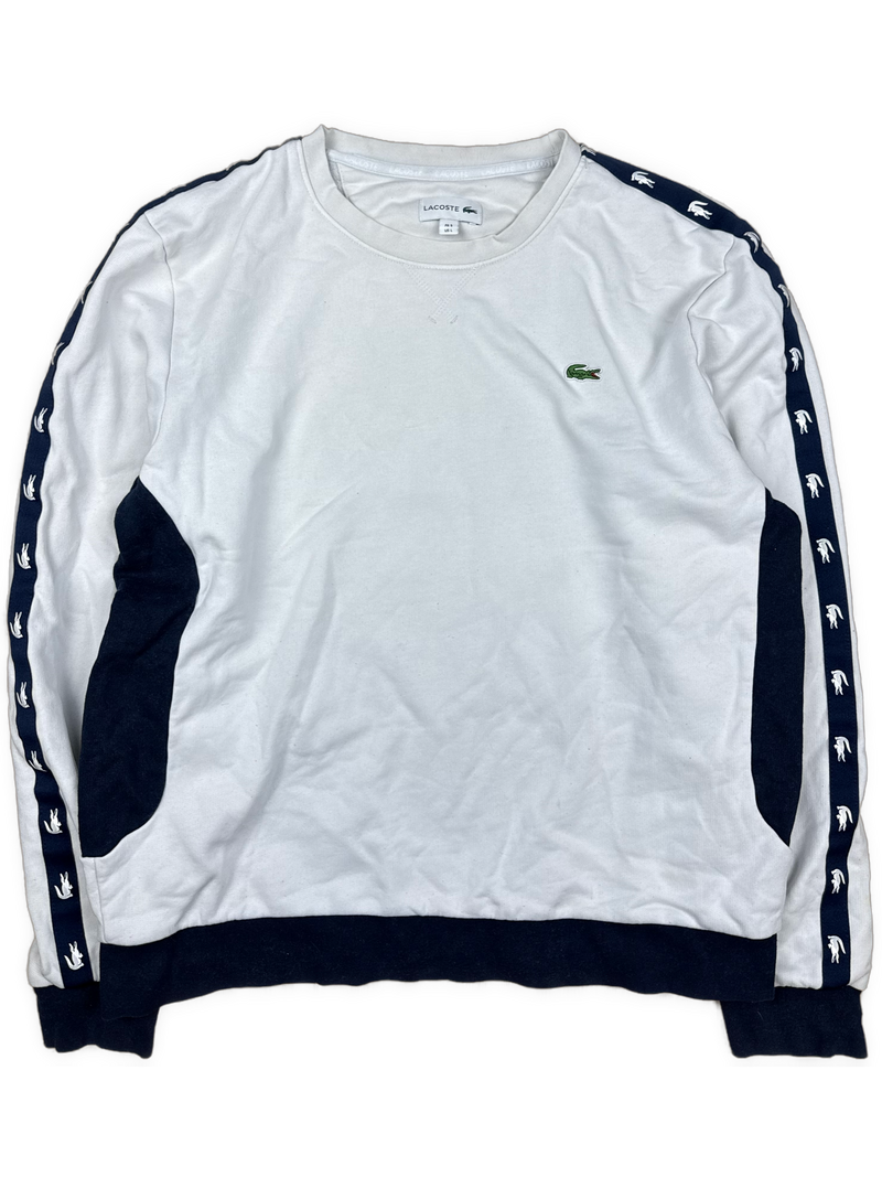 white Lacoste sweater {L}