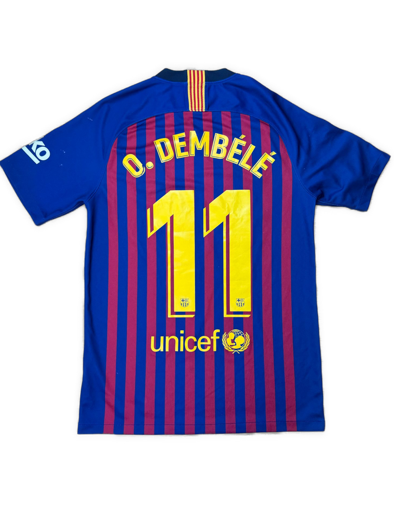 vintage Nike Fc Barcelona DEMBELE10 home jersey {S}