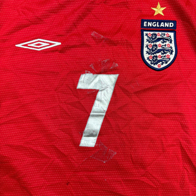 vintage Umbro England BECKHAM7 home jersey {S}