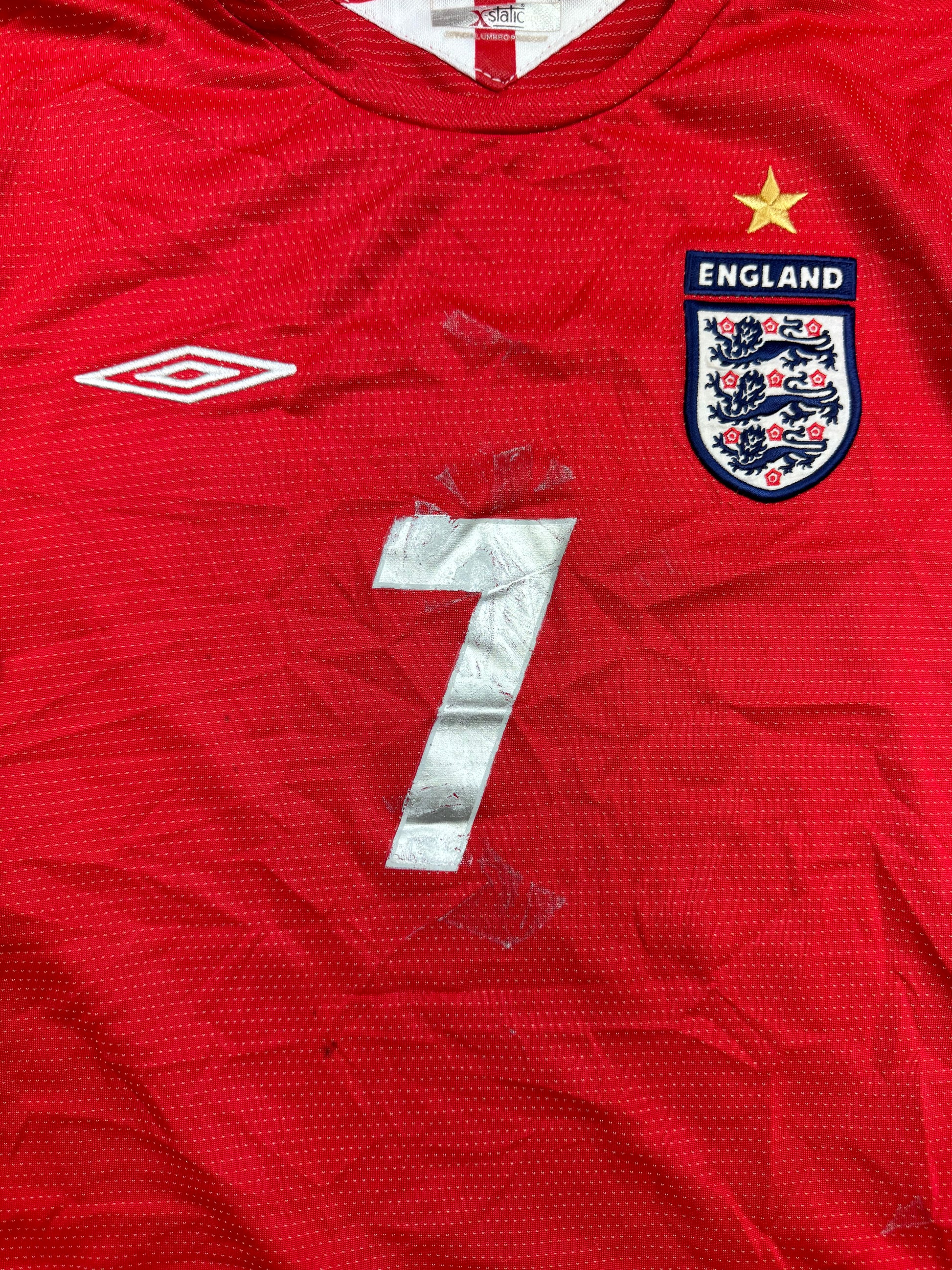 vintage Umbro England BECKHAM7 home jersey {S}