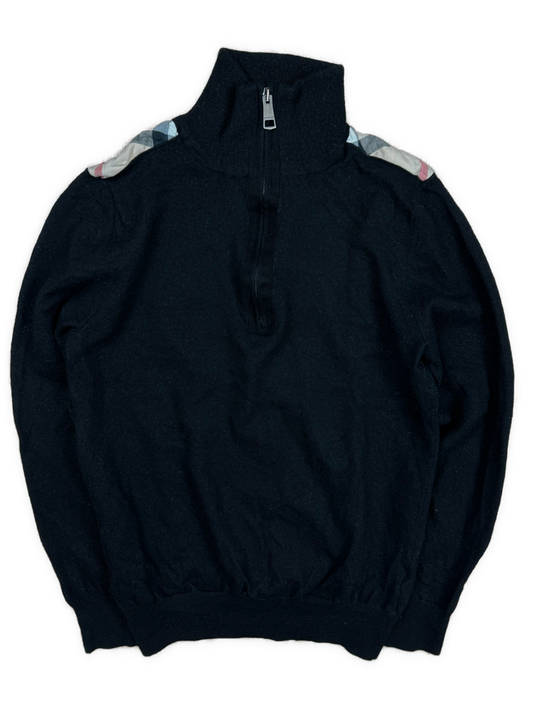 vintage Burberry quarter zip {XS}