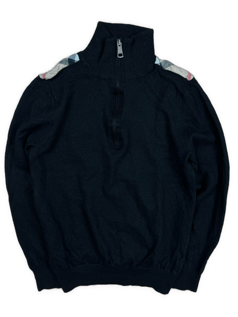 vintage Burberry quarter zip {XS}