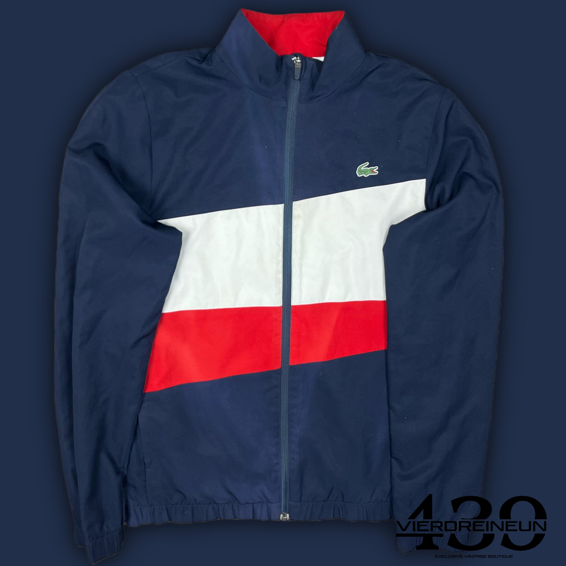 navyblue Lacoste windbreaker {S}