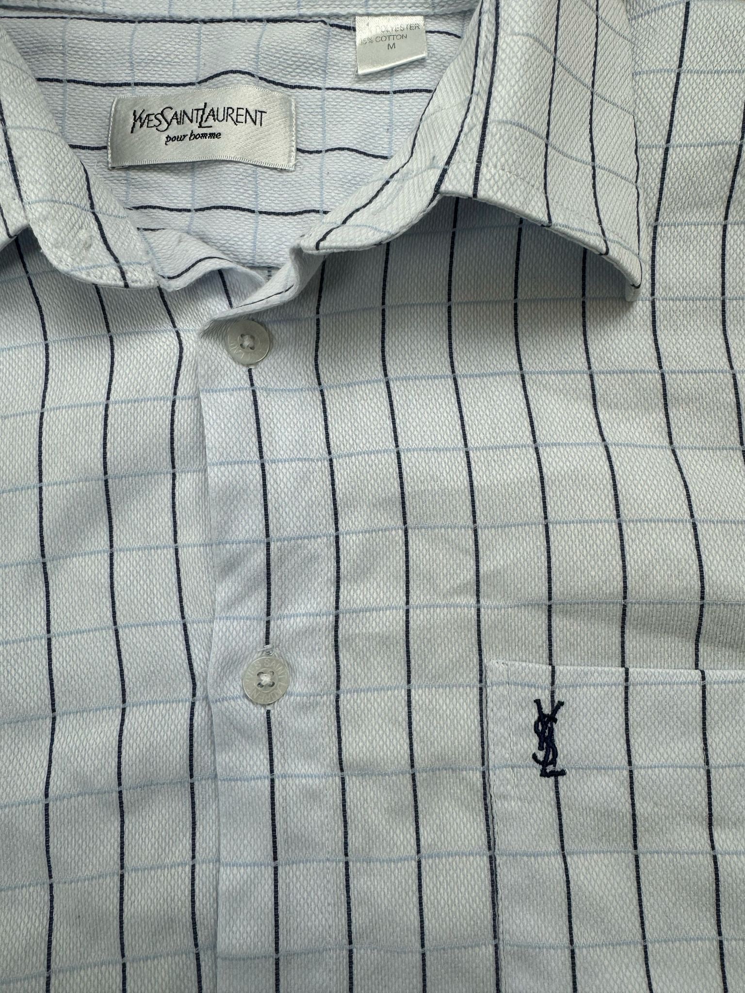 vintage YSL Yves Saint Laurent sleeveless shirt {M}