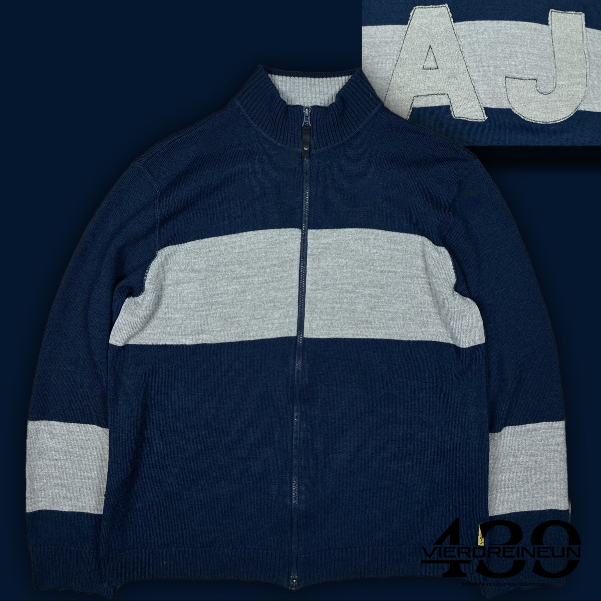 vintage Armani Jeans sweatjacket {XL}