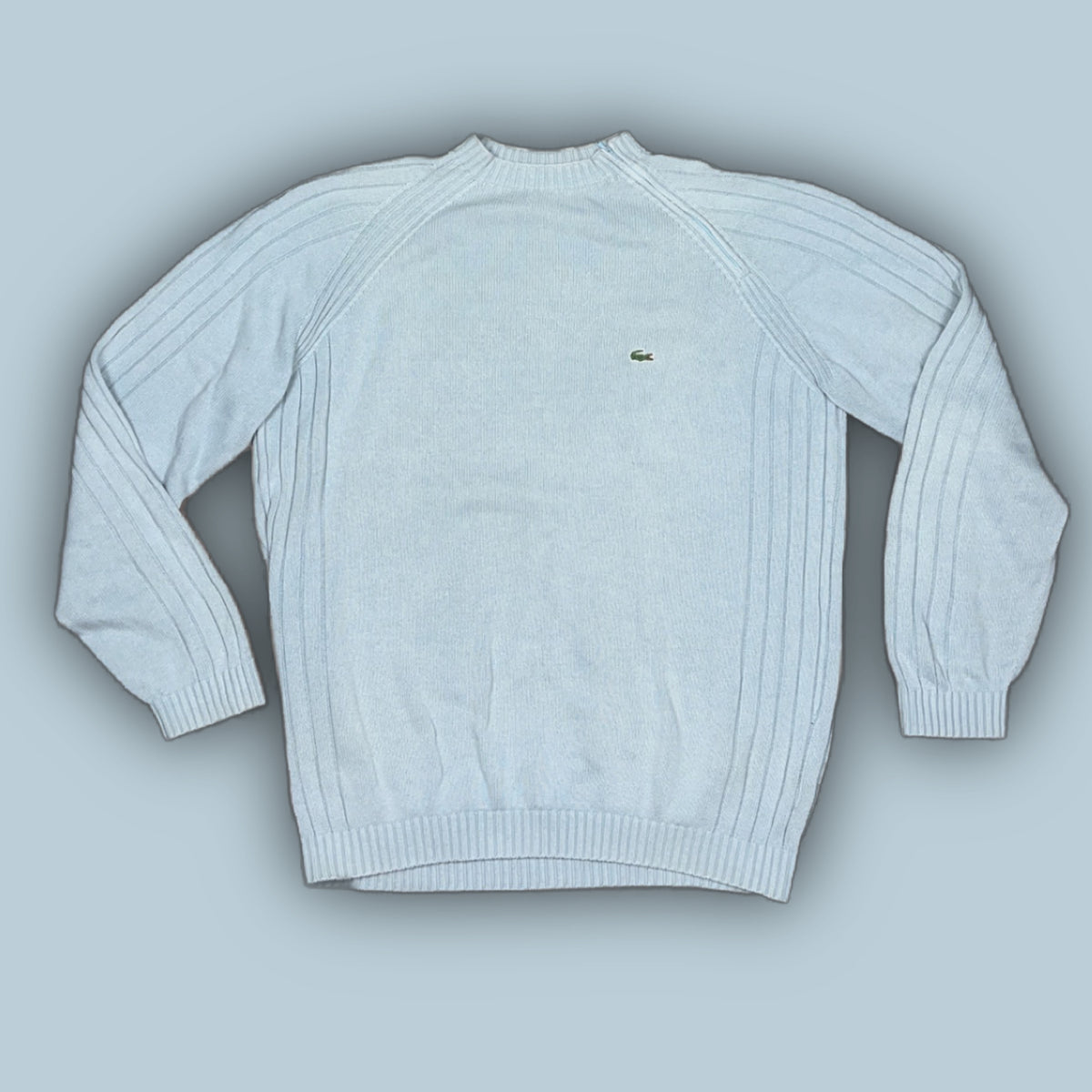 vintage babyblue Lacoste knittedsweater {L}