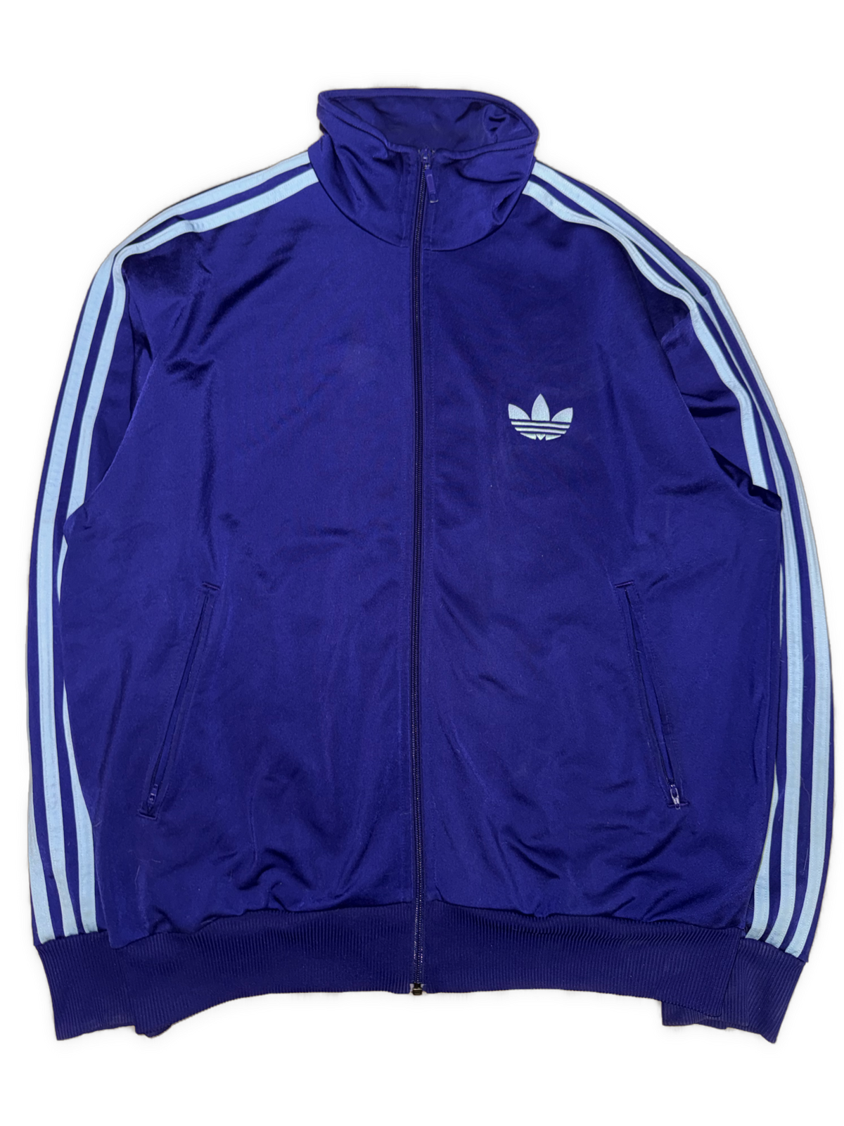 vintage purple Adidas trackjacket {L}