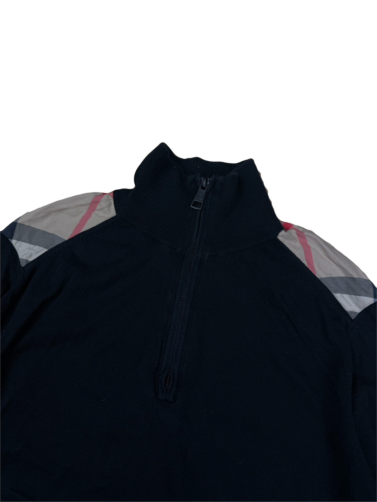 vintage Burberry quarterzip {M}