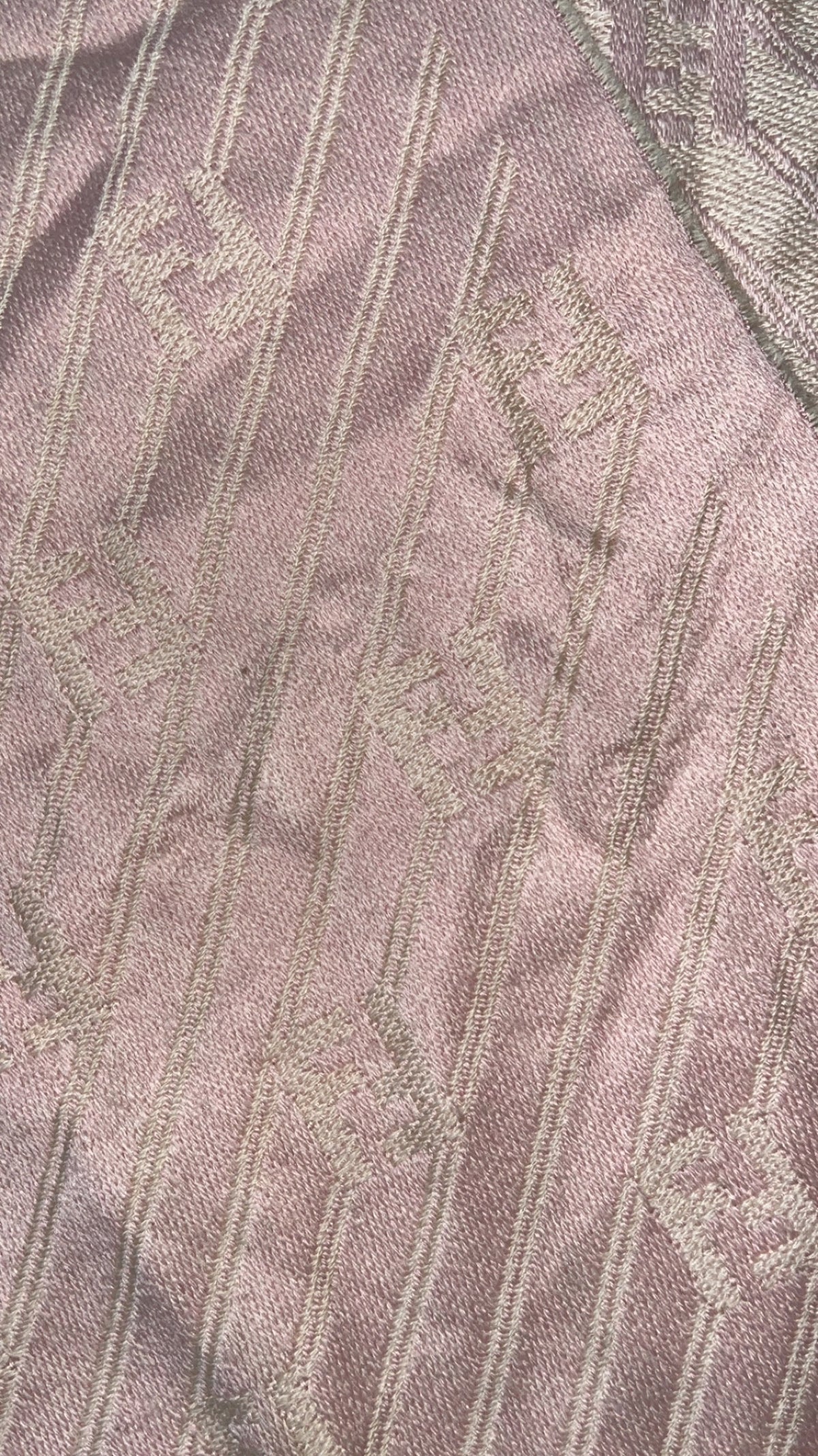 vintage pink Fendi scarf