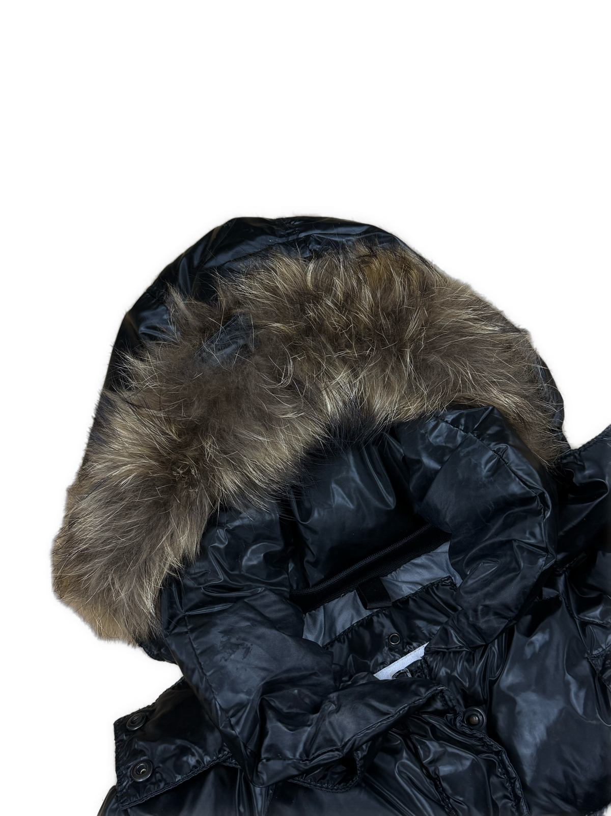 vintage Blauer winterjacket (real fur)