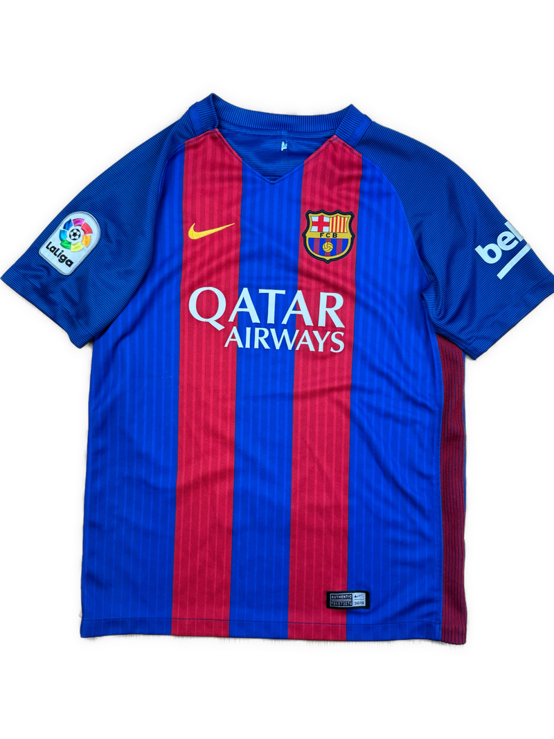 navyblue Nike Fc Barcelona home jersey {XS}