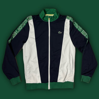 white Lacoste sweatjacket {S}