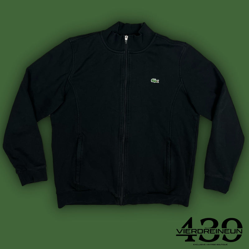 black Lacoste sweatjacket {L}