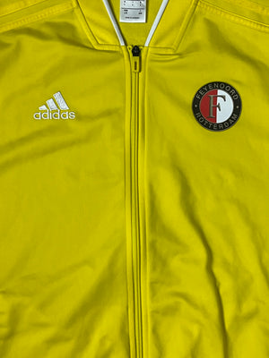 yellow Adidas Feyernord Rotterdam windbreaker {L}