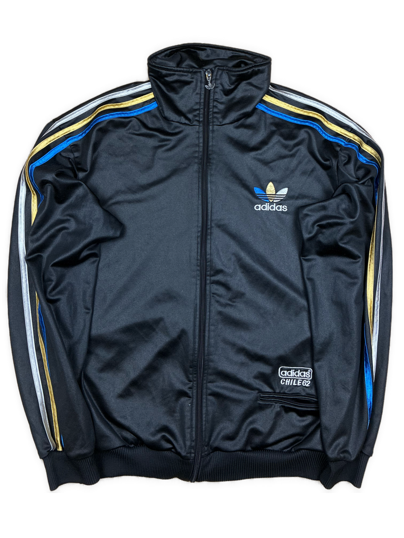 vintage Adidas firebird trackjacket wet look {L}