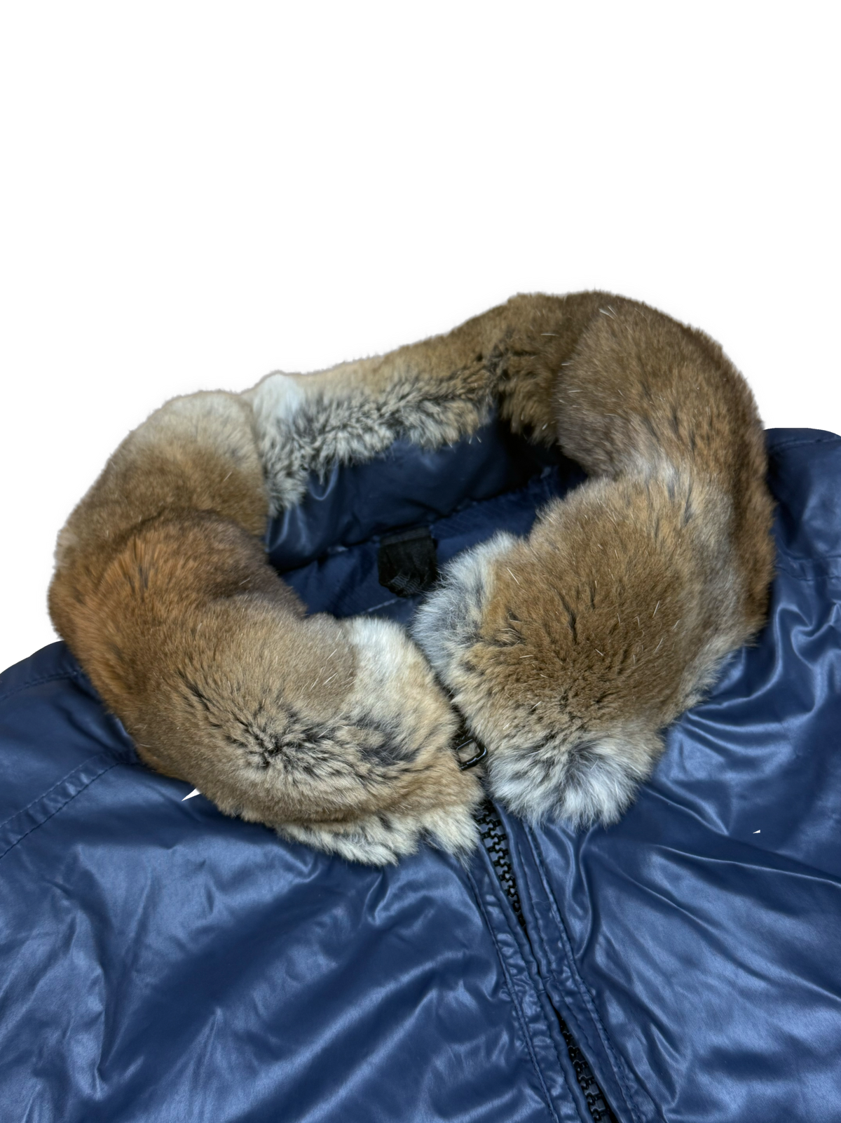 vintage Blauer winterjacket (real fur) {S}