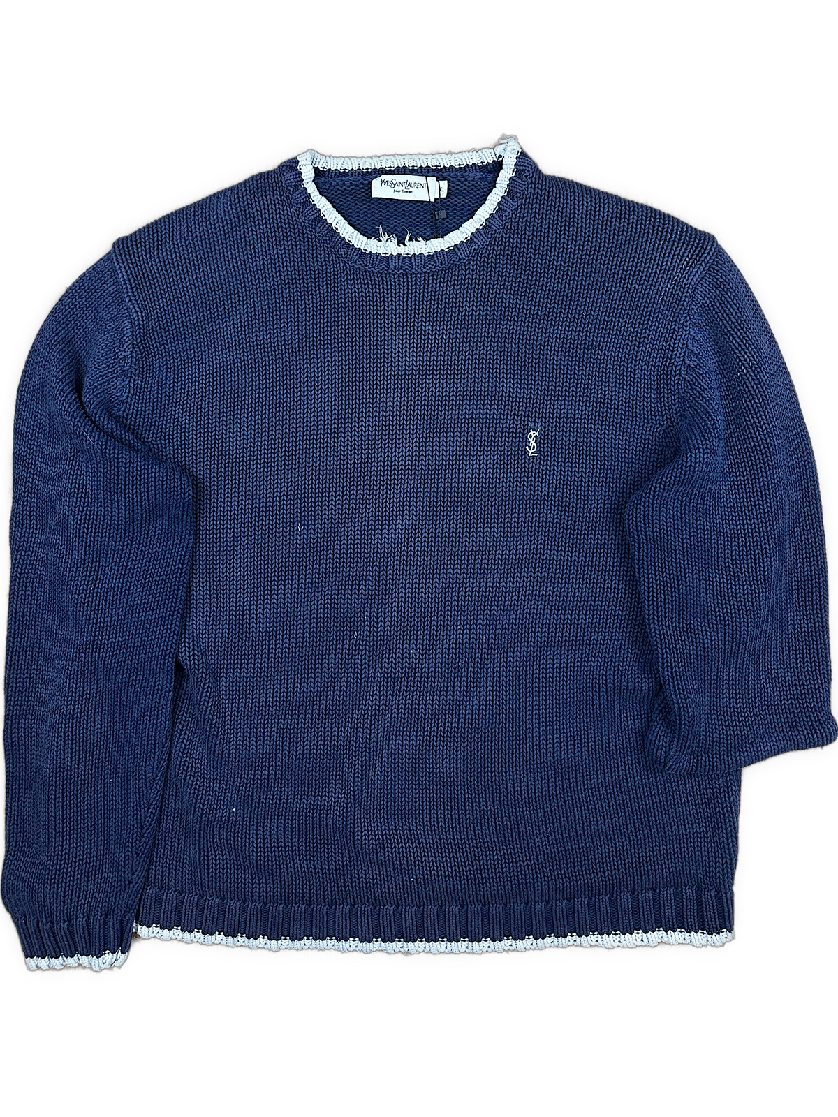 vintage YSL Yves Saint Laurent knittedsweater {XL}