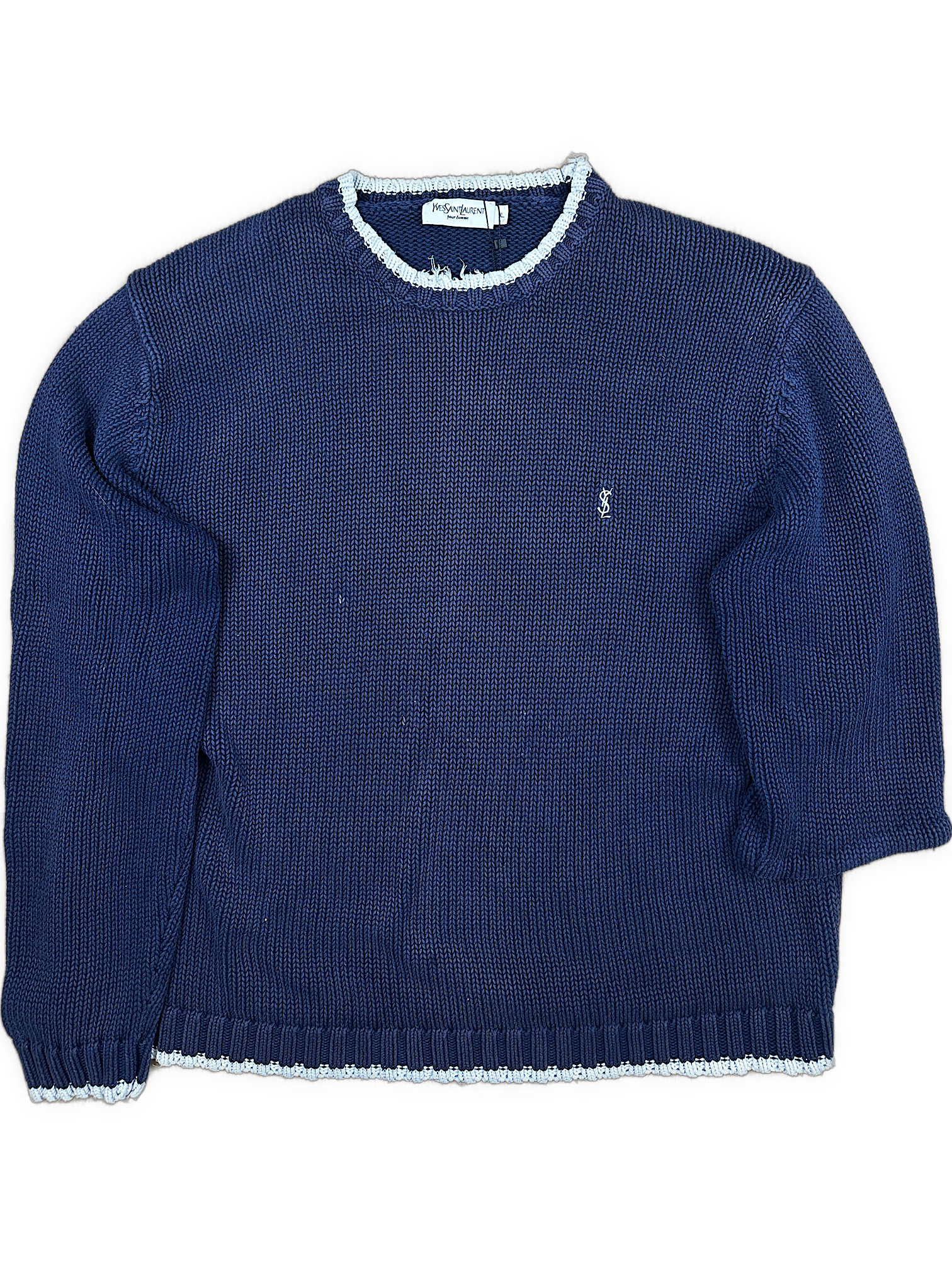 vintage YSL Yves Saint Laurent knittedsweater {XL}