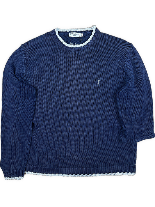 vintage YSL Yves Saint Laurent knittedsweater {XL}
