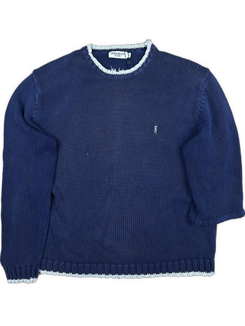 vintage YSL Yves Saint Laurent knittedsweater {XL}
