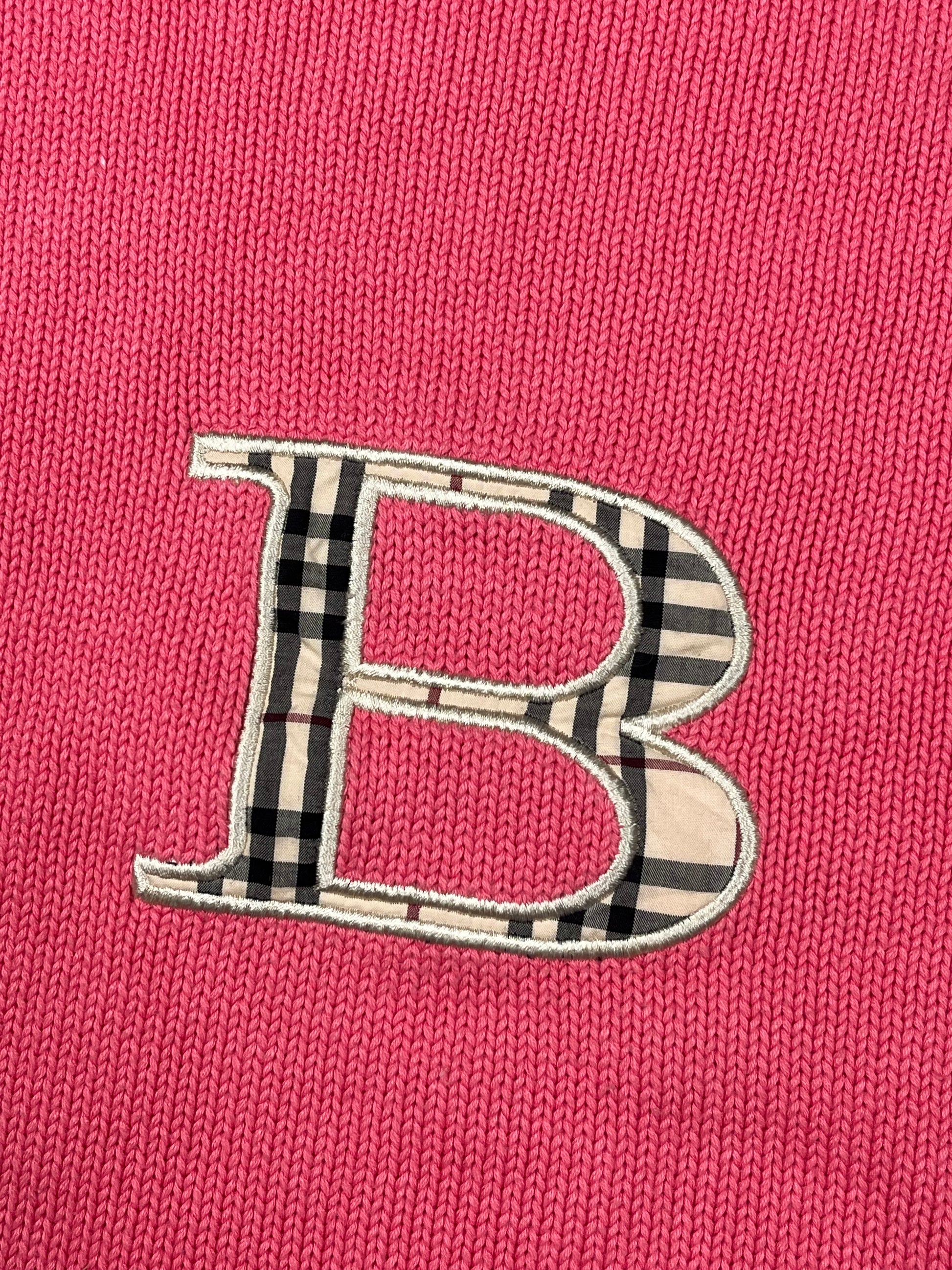 vintage pink Burberry knittedsweater {S}