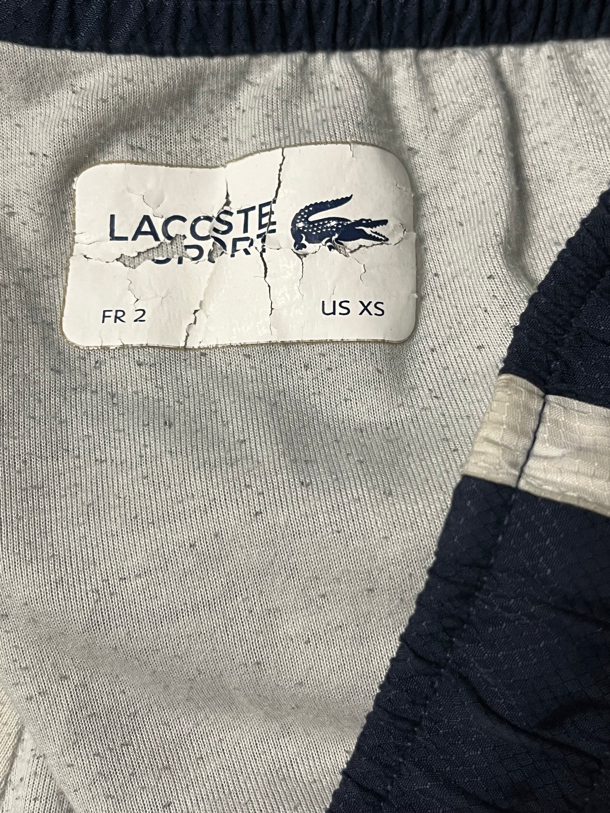 navyblue Lacoste trackpants {S}