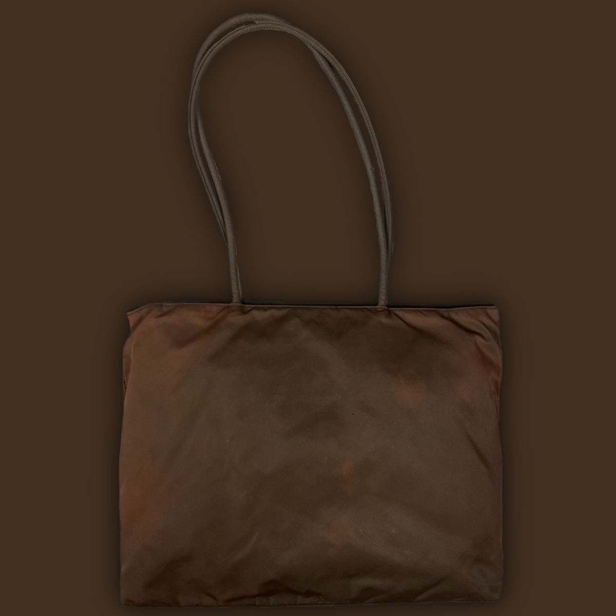 vintage brown Prada shopper