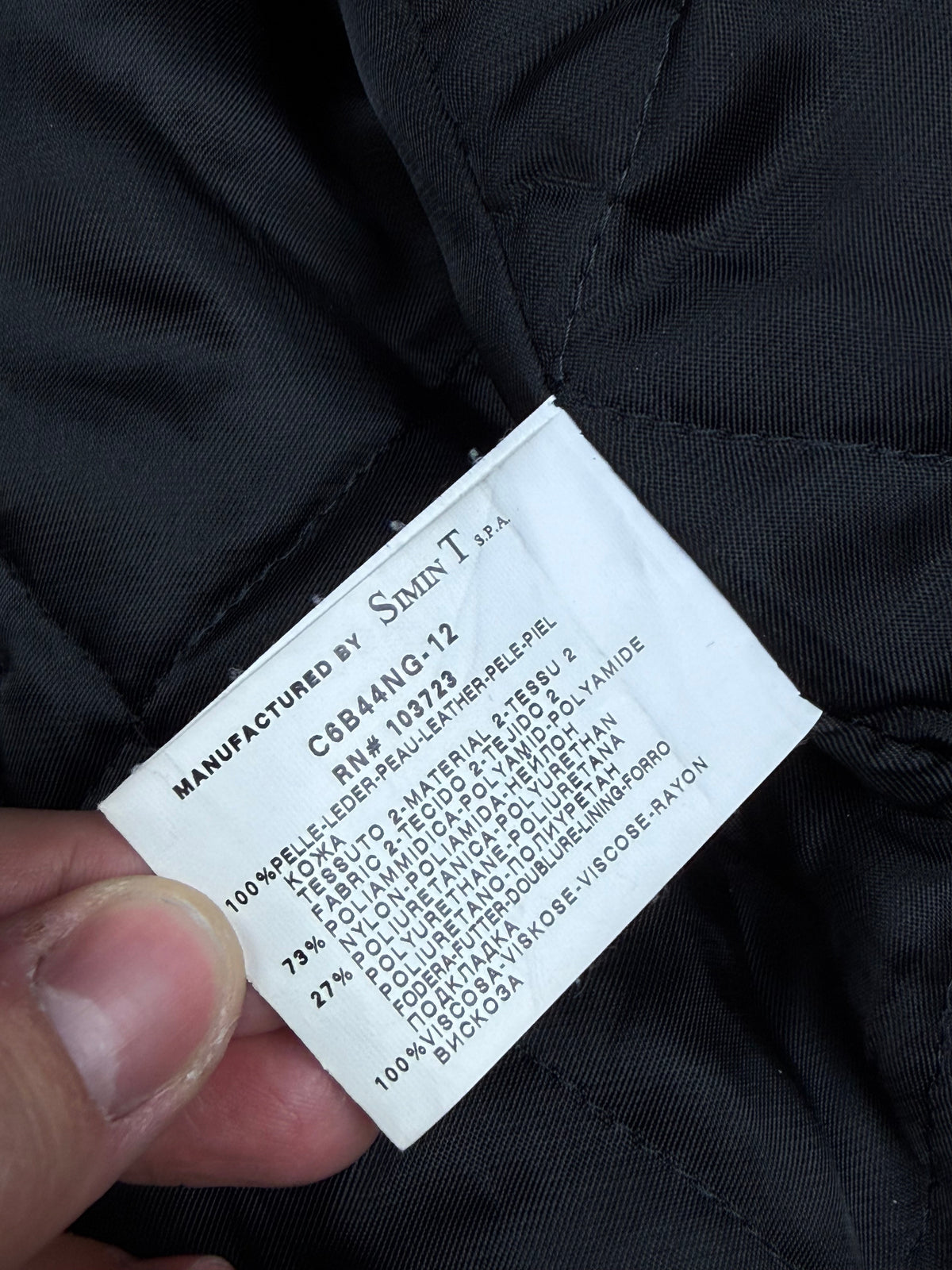 vintage Armani Jeans leatherjacket {L}