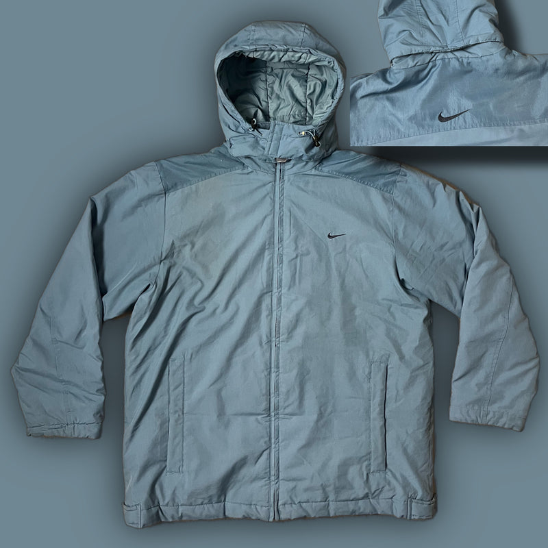 vintage Nike babyblue winterjacket {L}