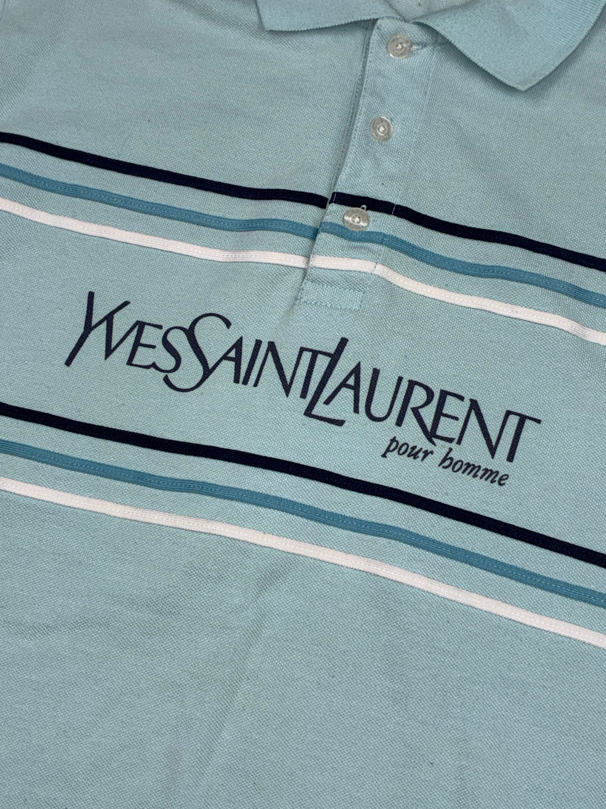 vintage YSL Yves Saint Laurent spellout polo {M}