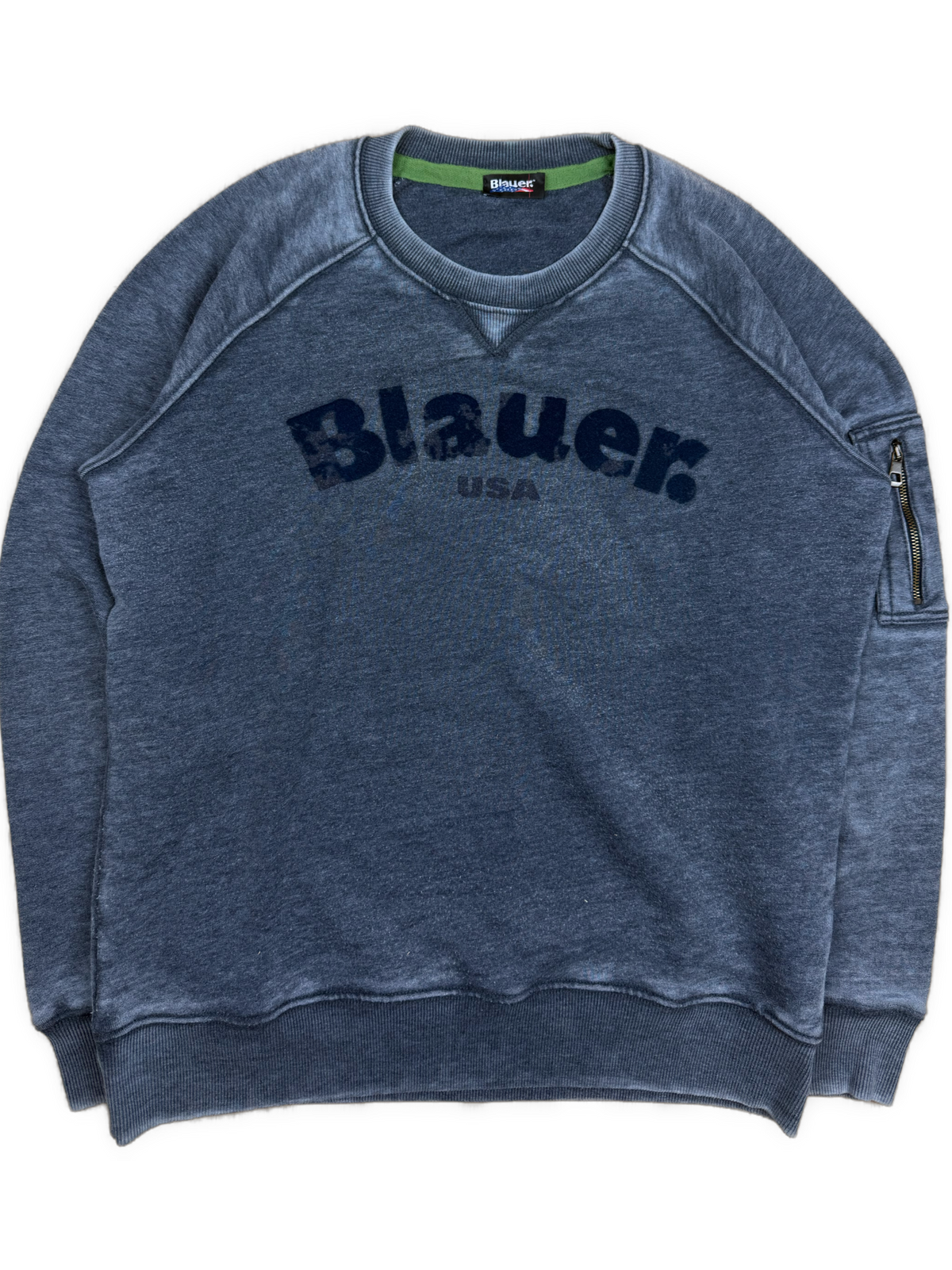 vintage navyblue Blauer sweater {L}
