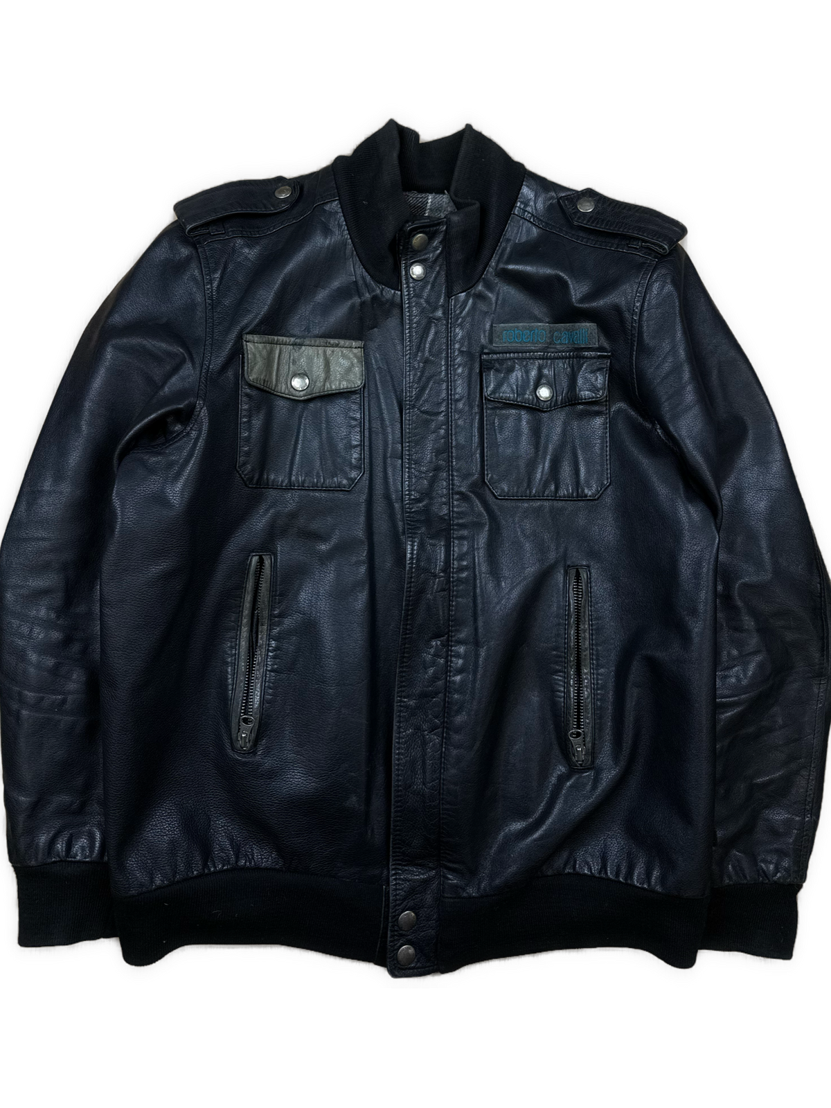 vintage Roberto Cavalli leatherjacket {M}
