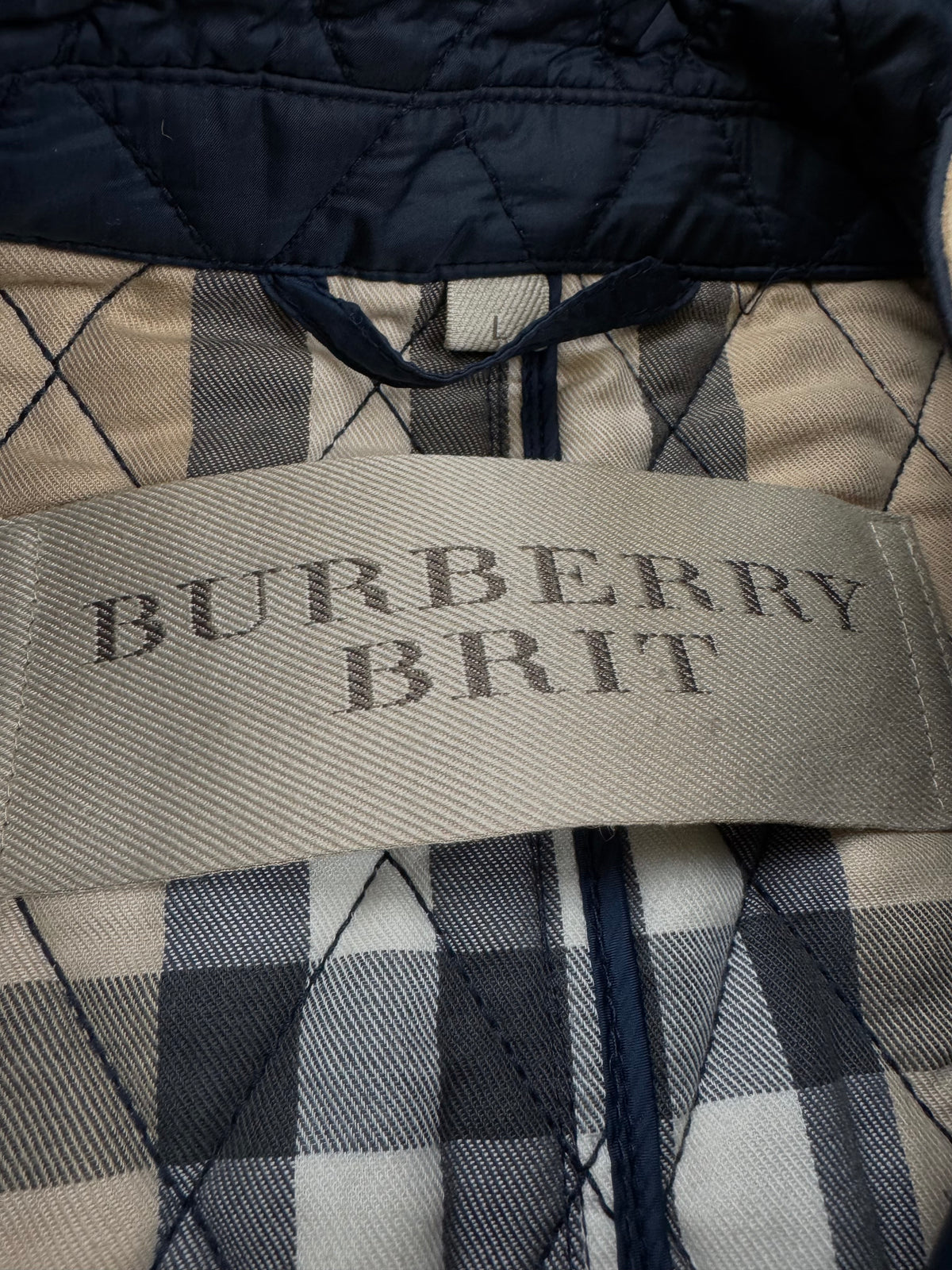 vintage Burberry quilted jacket {L}