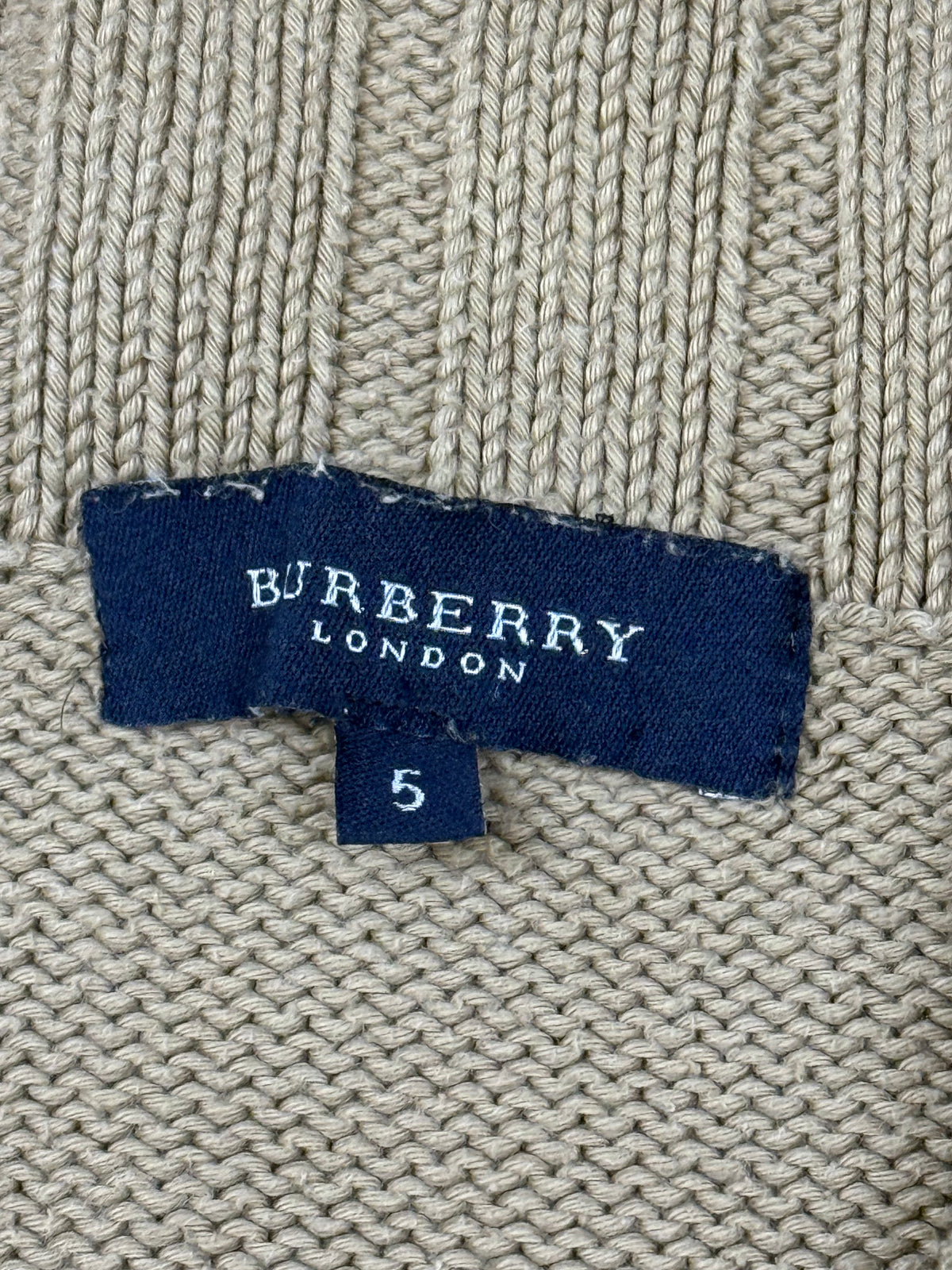 vintage Burberry quarterzip {M}