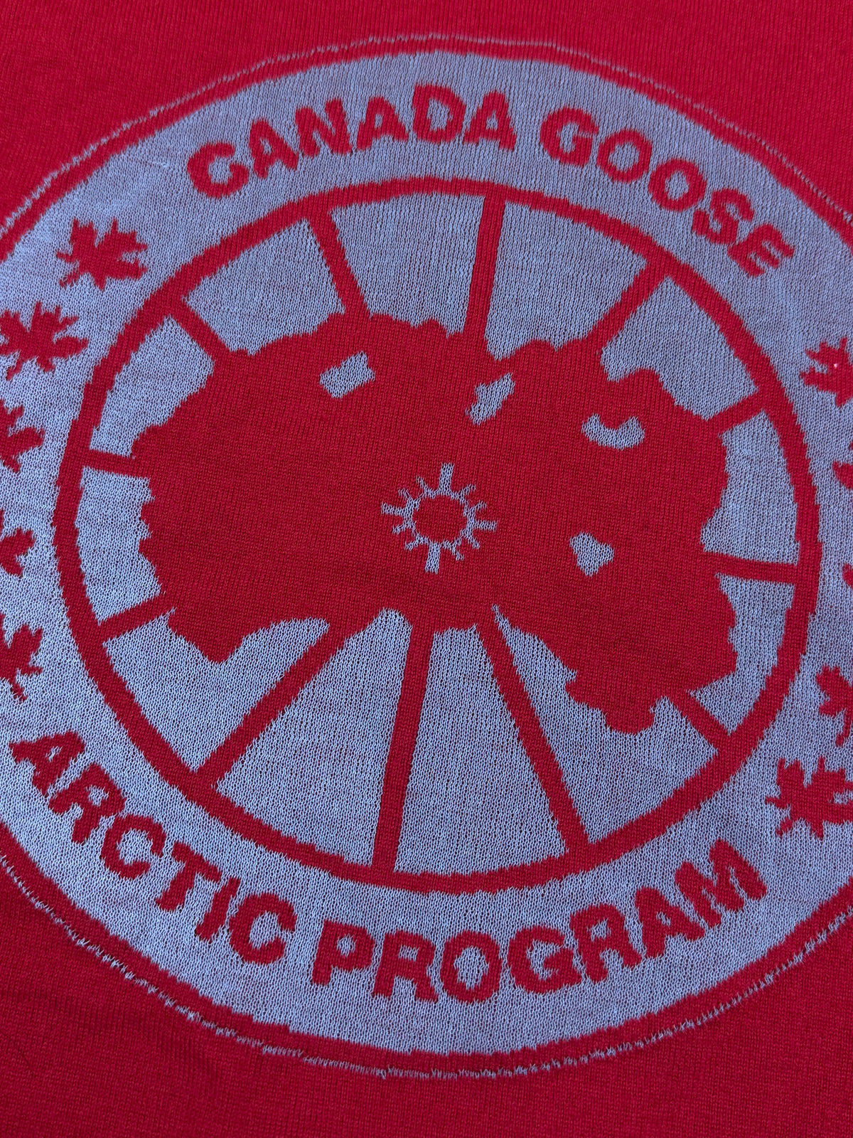 red Canada Goose knittedsweater