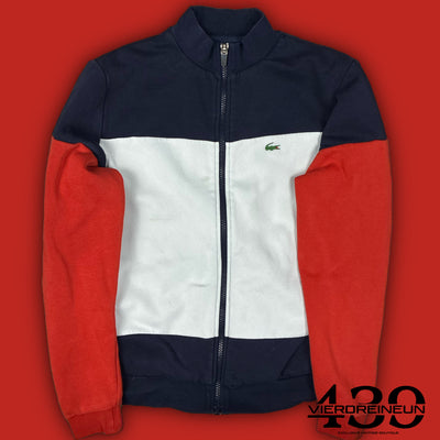 white Lacoste trackjacket {XS}