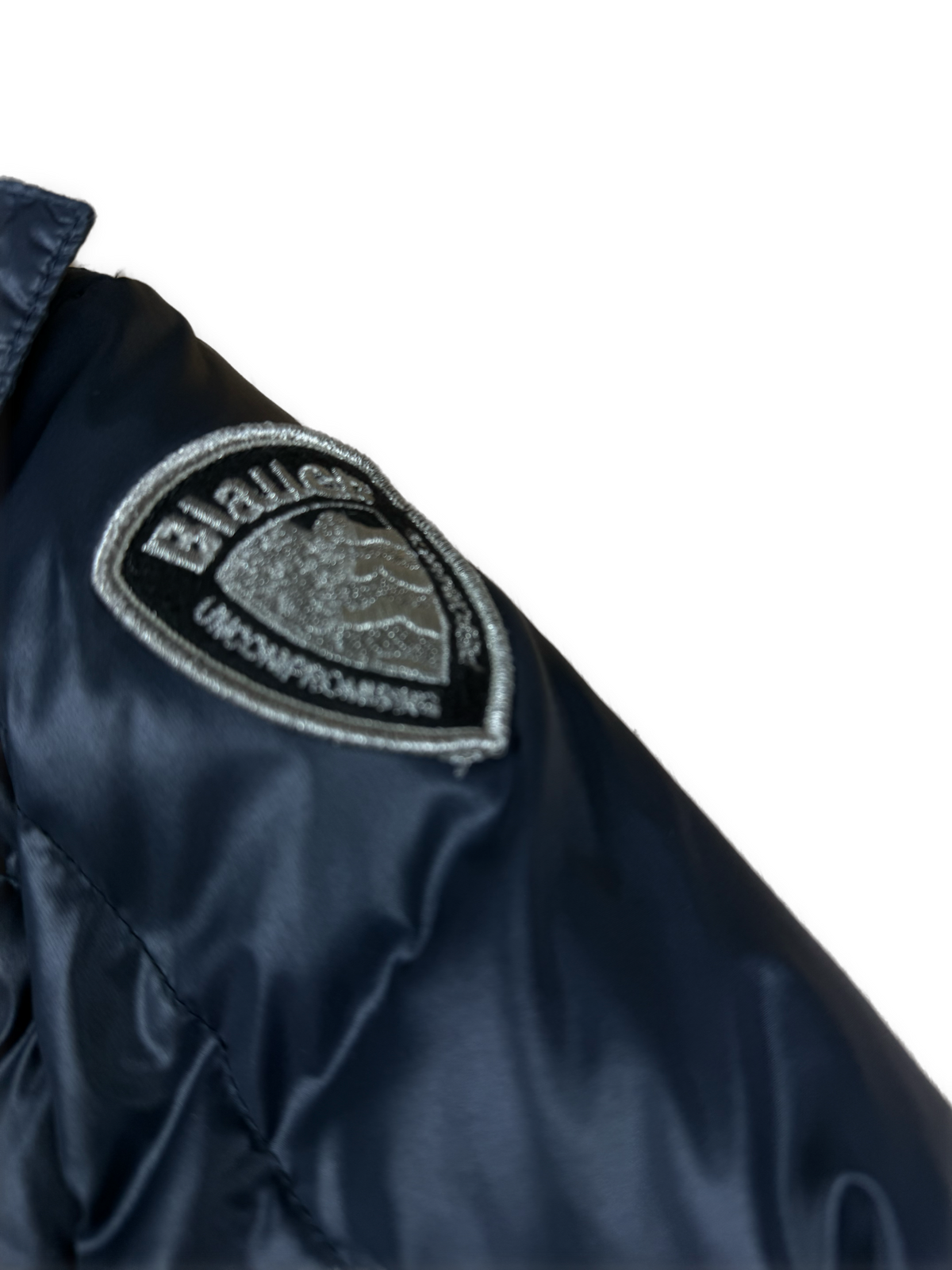 vintage Blauer winterjacket (real fur) {S}