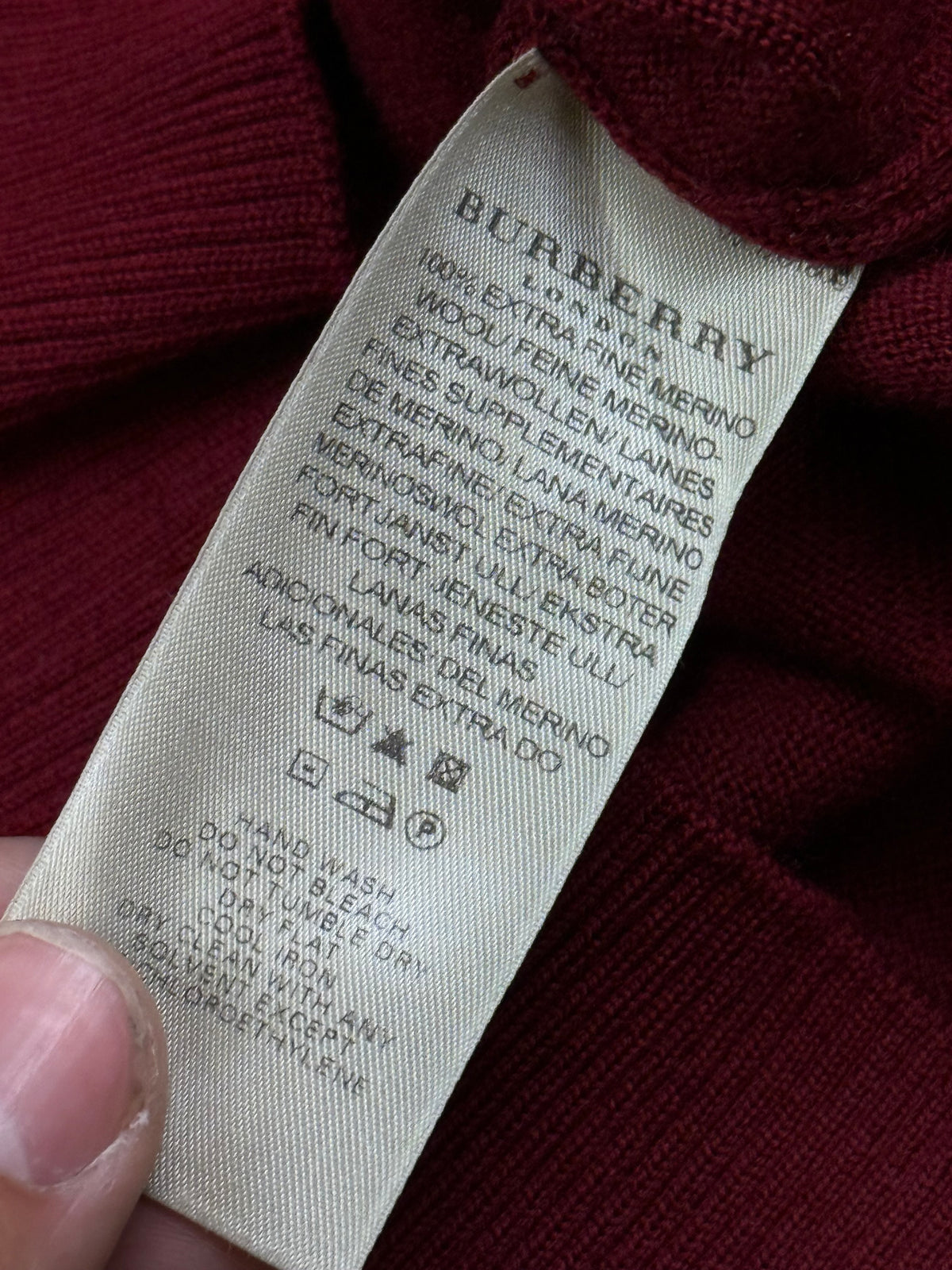 vintage Burberry quarterzip