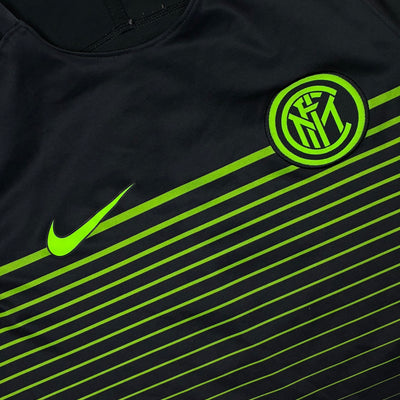 black Nike Inter Milan trainingjersey {M}