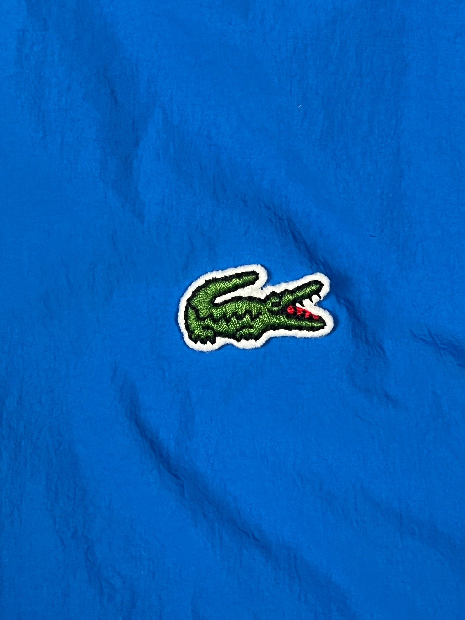 blue Lacoste halfzip windbreaker {S}