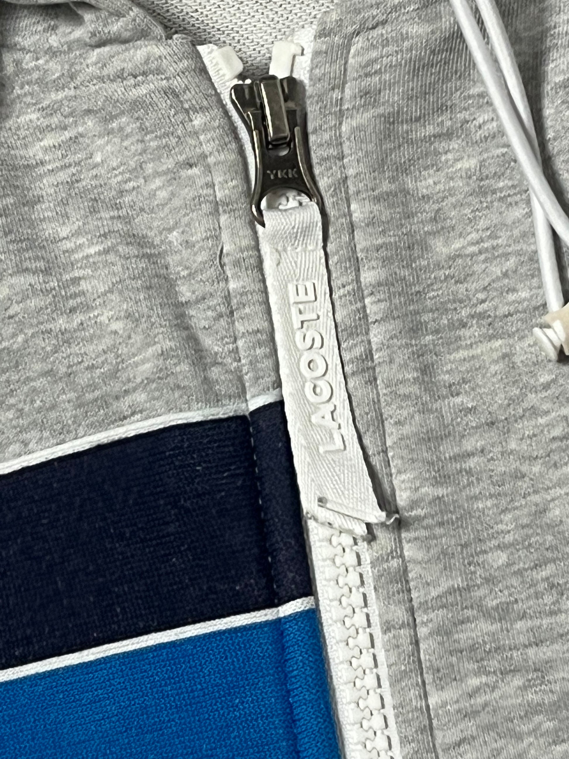 grey Lacoste sweatjacket {M}