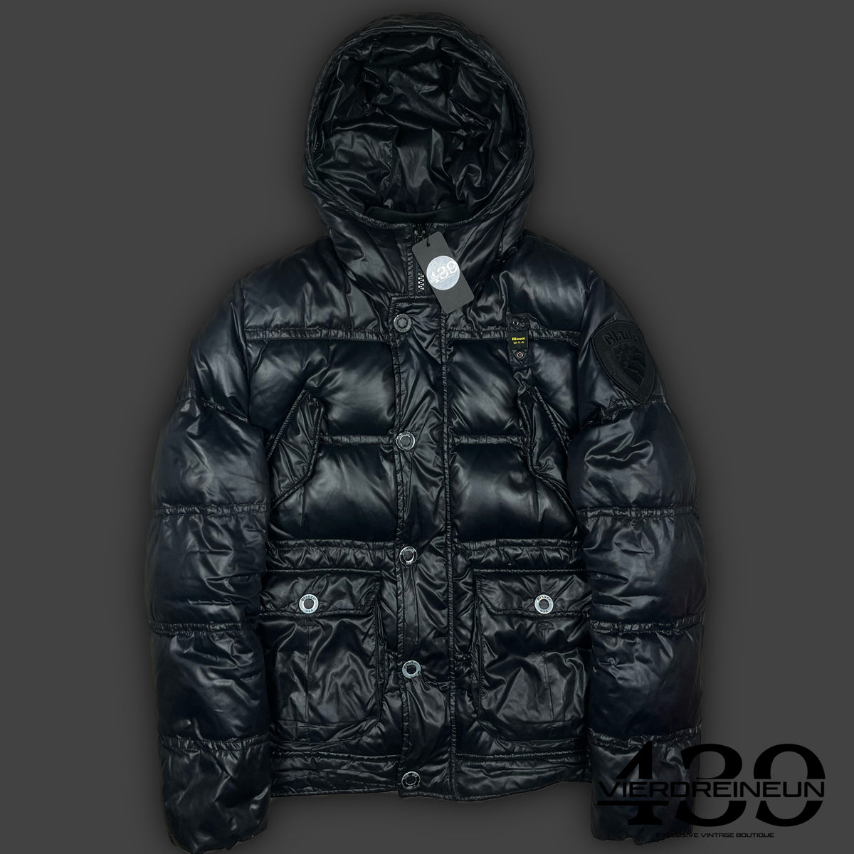 vintage Blauer winterjacket {L}