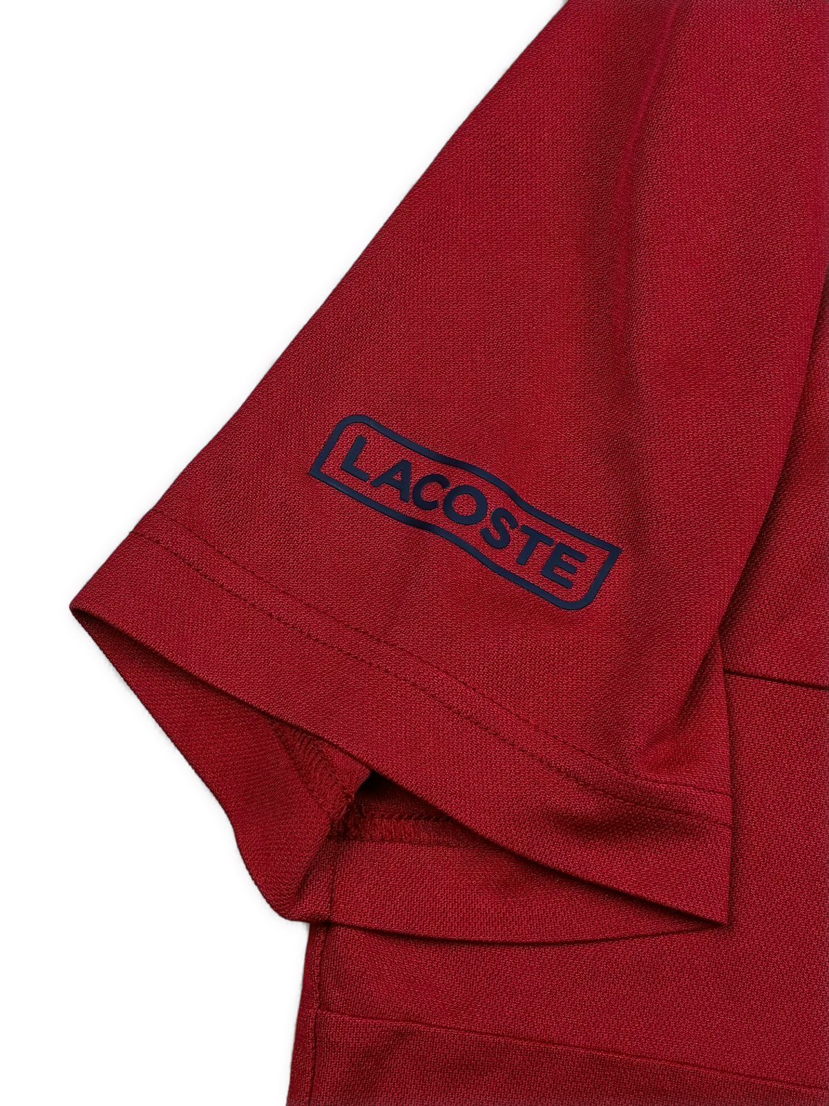 red Lacoste polo {XS}