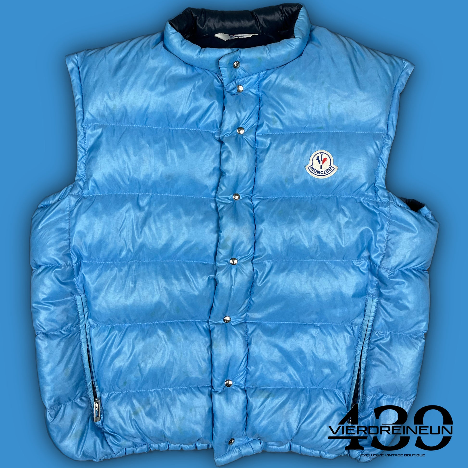 vintage babyblue Moncler vest {M}