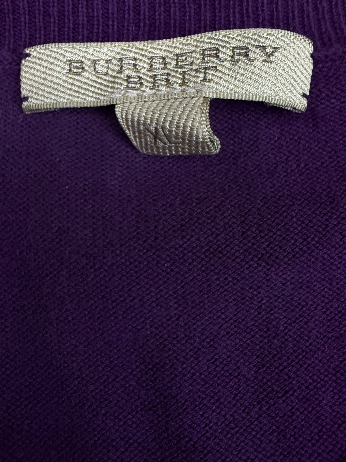 vintage Burberry knittedsweater {L}
