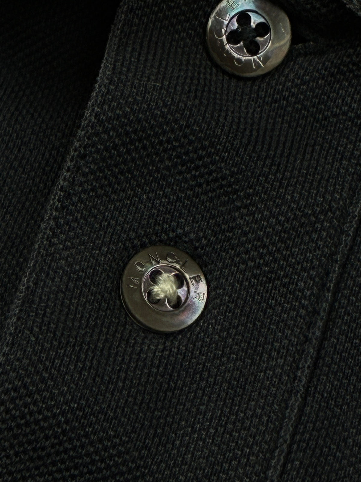 vintage navyblue Moncler polo long {L}