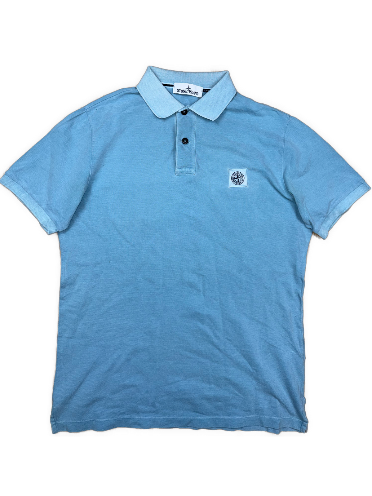 vintage babyblue Stone Island polo {L}