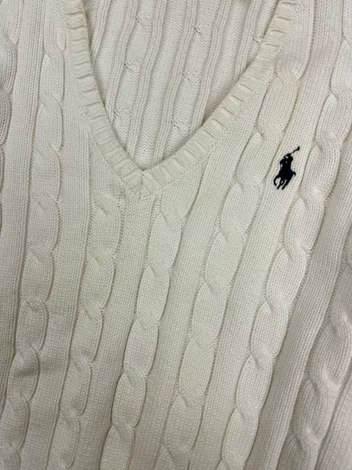 white Polo Ralph Lauren knittedsweater {S}