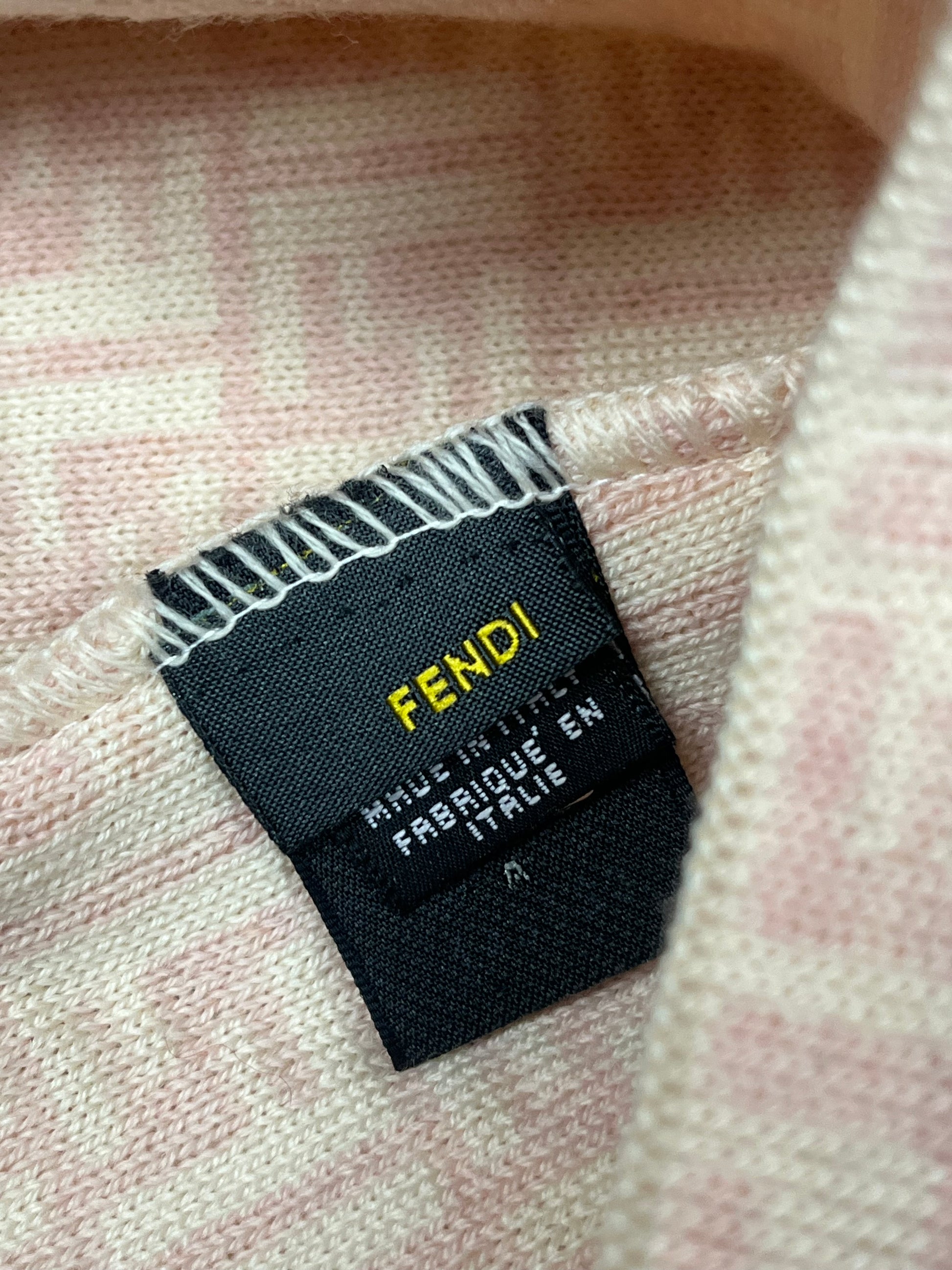 vintage pink Fendi beanie