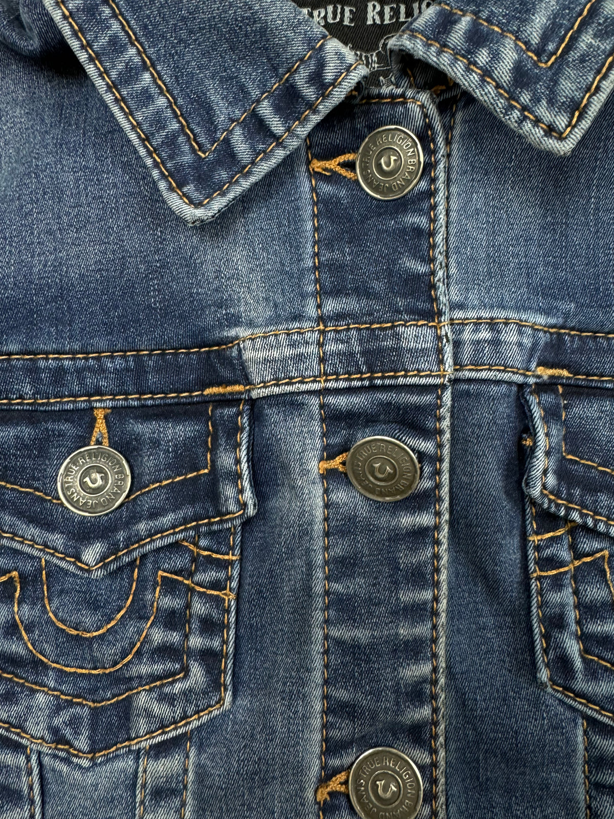 vintage True Religion jeansjacket {S}